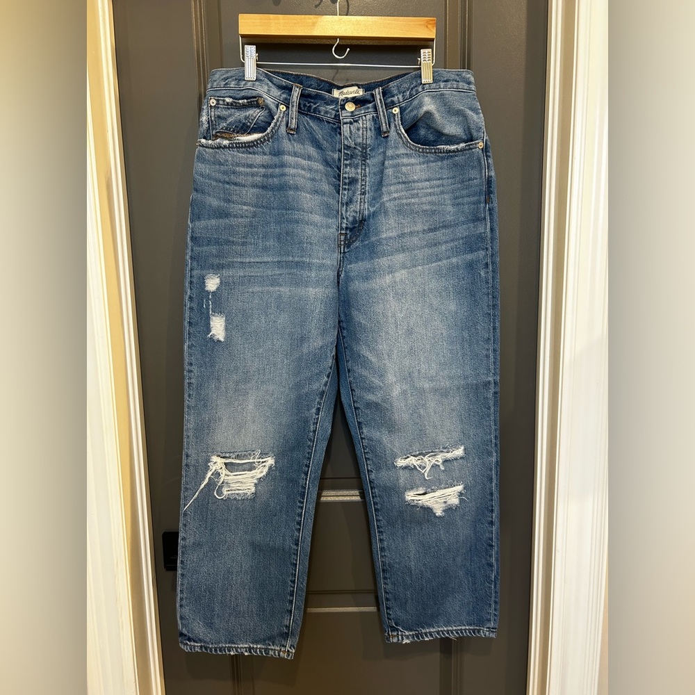 Madewell Dad Jeans with Vintage Distressing